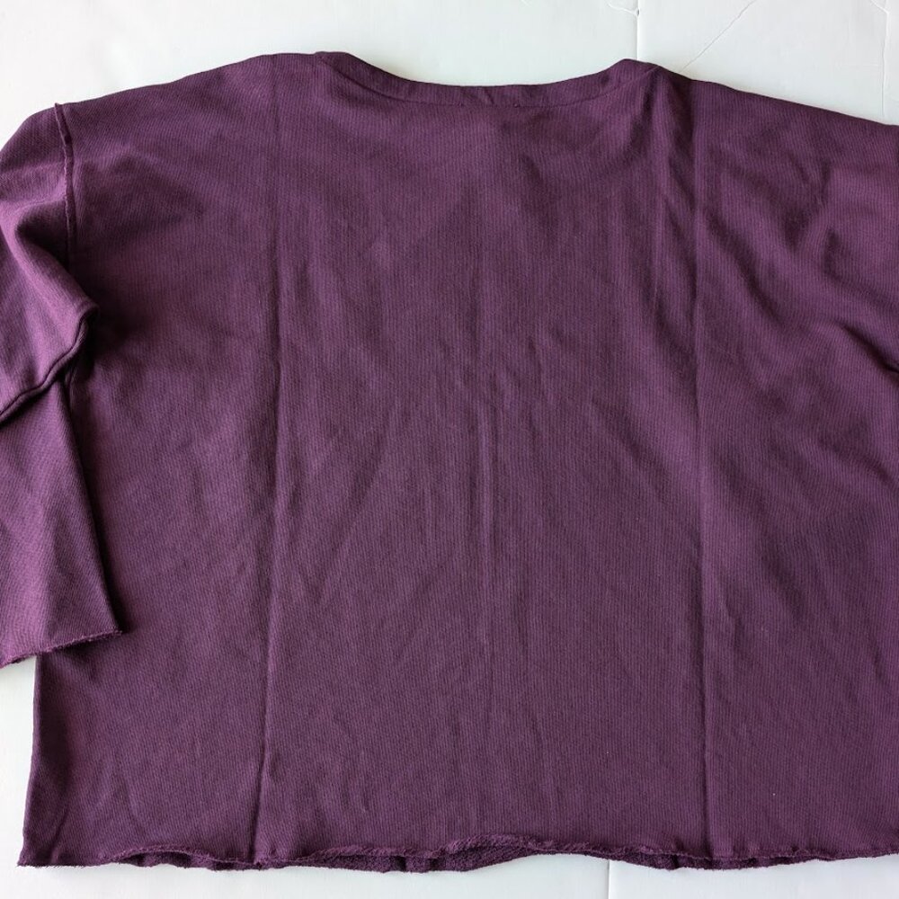 Eileen Fisher Lightweight 100% Organic Cotton Terry Box-Top Sz:XL NWT - Picture 8 of 14